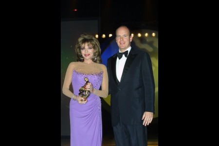 S.A.S. Le Prince Albert II, Joan COLLINS (Actrice) Nymphe d'Honneur du 41ème Festival